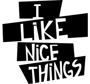 T-shirts j'aime les belles choses - TenStickers