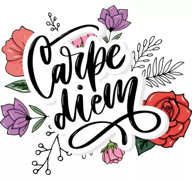 T-shirts arrangement floral saisir le jour - TenStickers