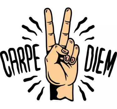 T-shirts geste de la main carpe diem - TenStickers