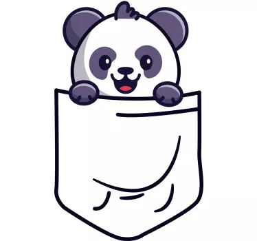 T-shirts design panda de poche - TenStickers
