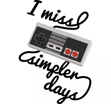 T-shirts manette de jeu nostalgique - TenStickers