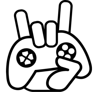 Tee-shirt enfant geste de main gaming - TenStickers