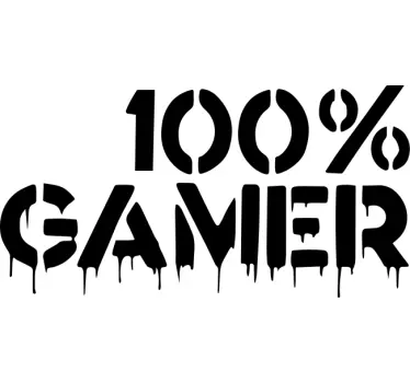 T-shirts déclaration audacieuse de gamer - TenStickers