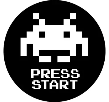 T-shirts pixel appuyez sur démarrer - TenStickers