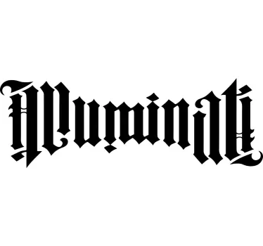 T-shirts lettrage audacieux illuminati - TenStickers