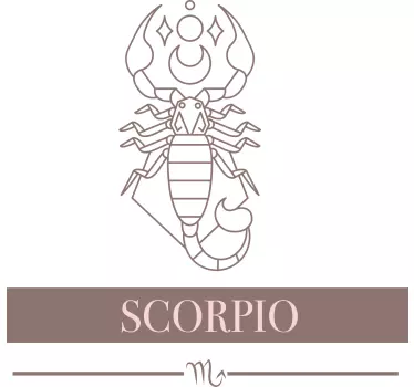 T-shirts symbole du zodiaque scorpion - TenStickers