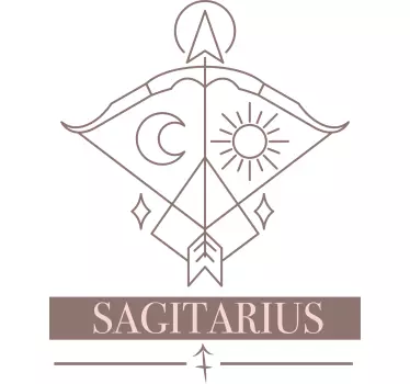 T-shirts symbole du zodiaque sagittaire - TenStickers