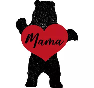 Tee-shirt mère et fille amour d'ours adorable - TenStickers