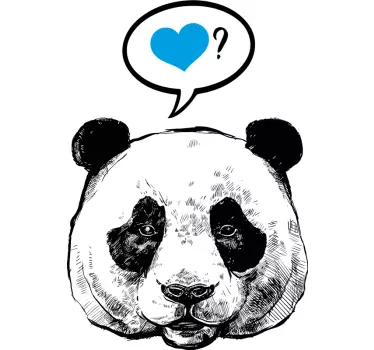 T-shirts amoureux des pandas adorables - TenStickers