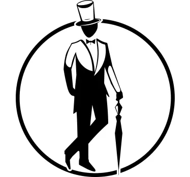 T-shirts silhouette d'homme Élégant - TenStickers
