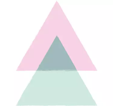 T-shirts composition géométrique en triangles - TenStickers