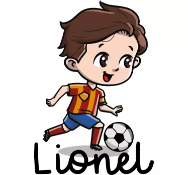 Tee-shirt enfant joueur de foot mignon - TenStickers