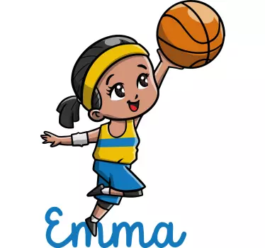 Tee shirt comme des garçons Joueur de basket fille - TenStickers