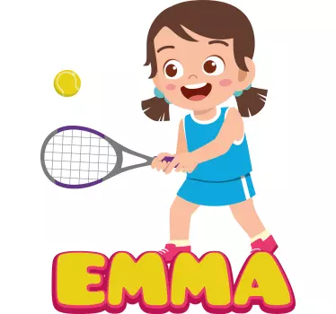 Tee-shirt enfant joueur de tennis avec nom - TenStickers