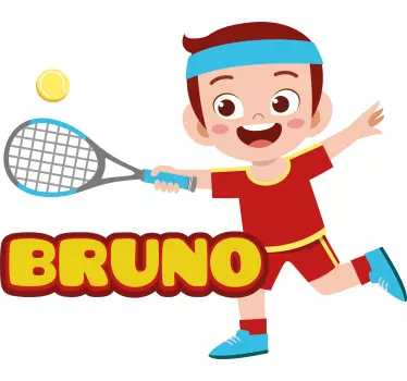 Tee-shirt enfant champion de tennis ludique - TenStickers