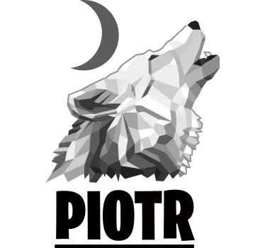 T-shirts loup hurlant à la lune - TenStickers