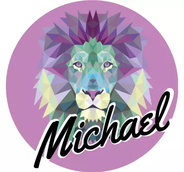 T-shirts portrait de lion coloré - TenStickers