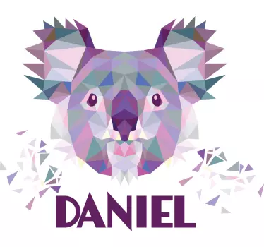 T-shirt bébé art de la tête de koala - TenStickers