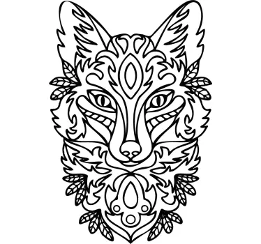 T-shirts graphique de renard vibrant - TenStickers