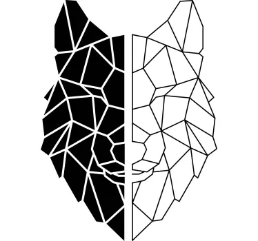 T-shirts mi-noir mi-blanc - TenStickers