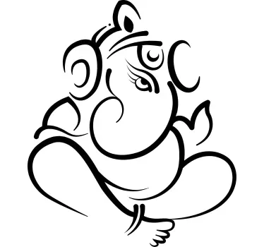 Tee-shirt personnalisé symbole ganesha Élegant - TenStickers