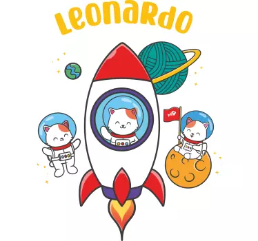 Tee-shirt enfant thème aventure spatiale - TenStickers