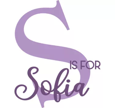 Tee-shirt enfant s est pour sofia - TenStickers