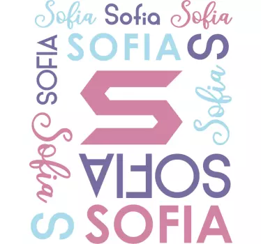Tee-shirt enfant modèle initial et nom - TenStickers