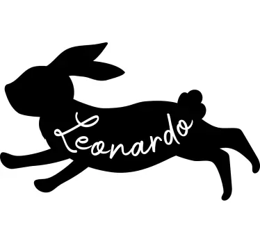 T-shirts lapin courant avec nom - TenStickers