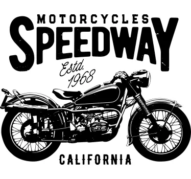 T-shirts moto speedway californie - TenStickers