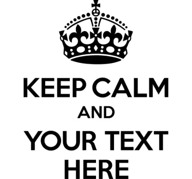 T-shirts message de couronne calme - TenStickers
