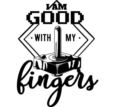 T-shirts bien avec mes doigts - TenStickers