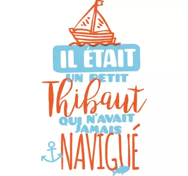 Tee shirt comme des garçons il était un petit navire - TenStickers