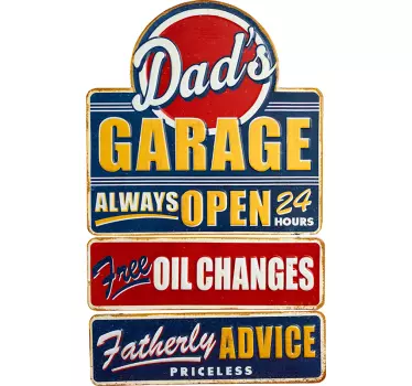 Tee-shirt panneau publicitaire vintage - TenStickers