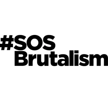 Tee-shirt hashtag texte SOS brutalisme - TenStickers