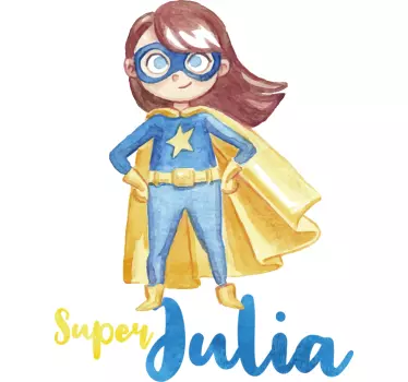 T-shirt enfant personnalisé Fille Super-Héroïne - TenStickers