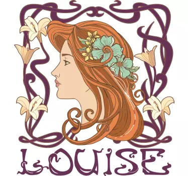 T-shirt Prénom personnalisable style art nouveau - TenStickers