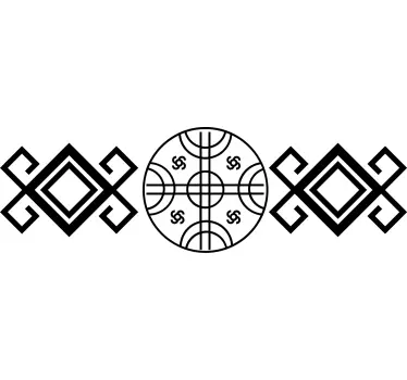 T-shirts style mapuche rouge - TenStickers