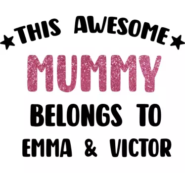 T-shirt fête des mères une maman géniale - TenStickers