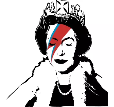 sweat-shirt reine d'angleterre style banksy - TenStickers
