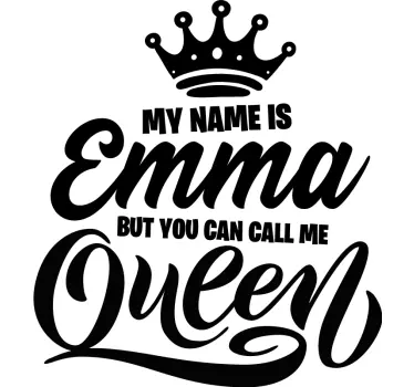 T-shirt personnalisé appelez-moi reine - TenStickers
