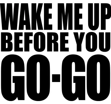 T-shirt chanson Wake me up  - TenStickers