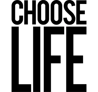 T-shirt cinéma Choose Life - TenStickers