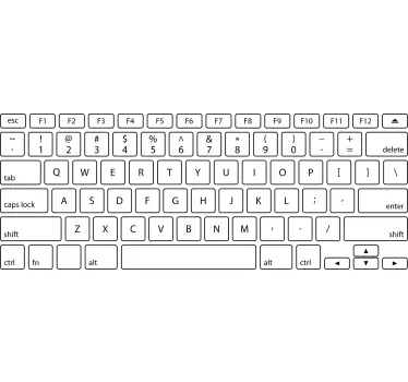 T-shirt touches de clavier d'ordinateur - TenStickers