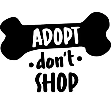 T-shirt adoptez, n'achetez pas - TenStickers