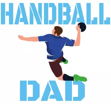 T-shirts papa handballeur - TenStickers