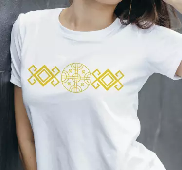 T-shirts style mapuche rouge - TenStickers