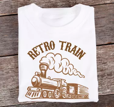 T-shirt à imprimé vintage train voyages - TenStickers