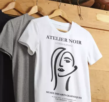 T-shirt affiche exposition lithographie - TenStickers