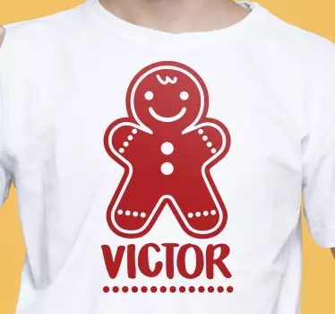 T-shirt bébé personnage pain d'épice personnalisé - TenStickers